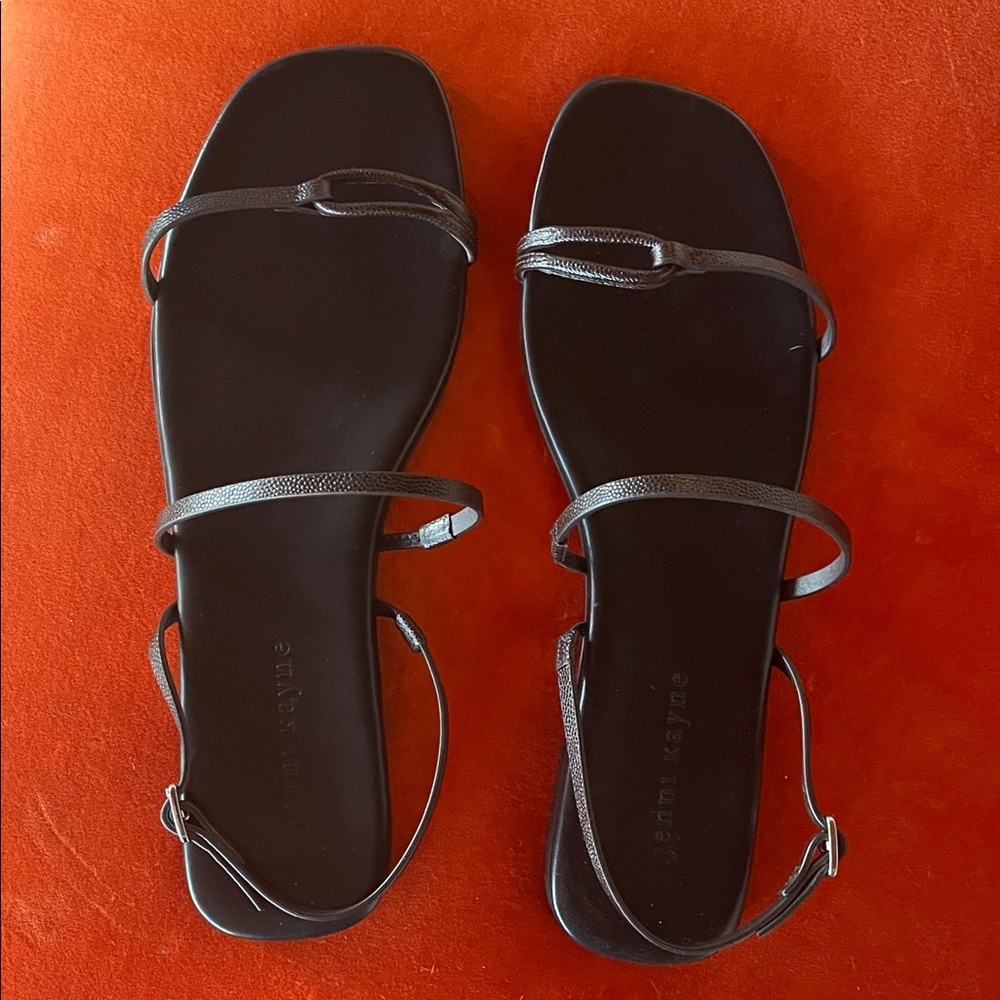 Jenni Kayne Black Leather Sandals